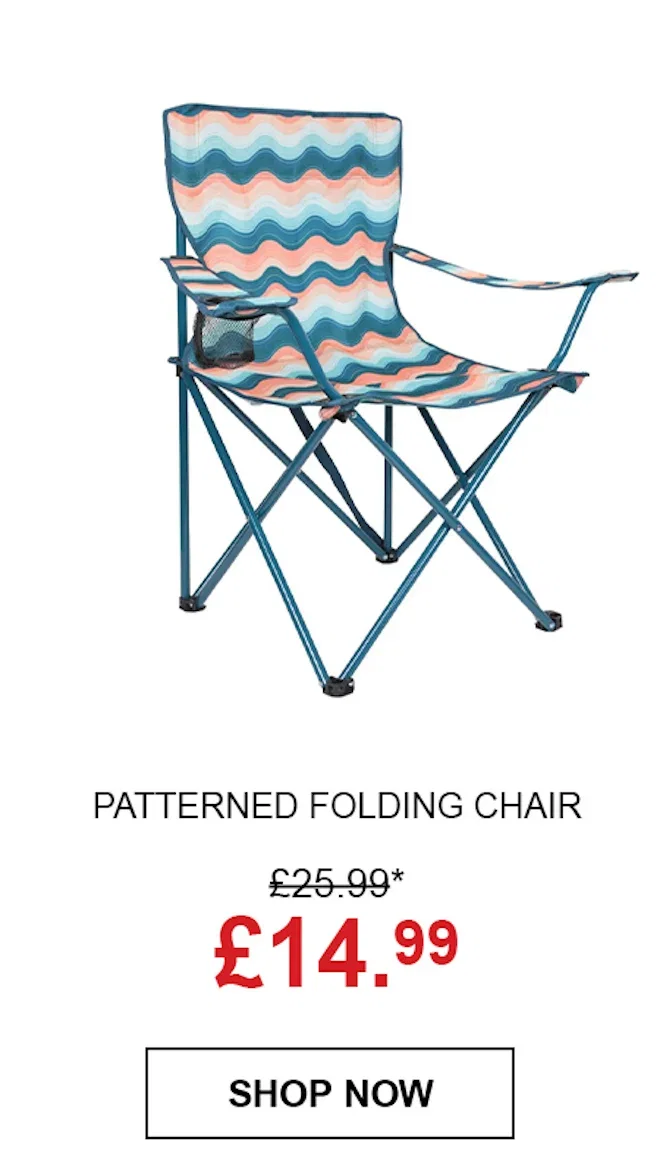 Patterned Folding Chair