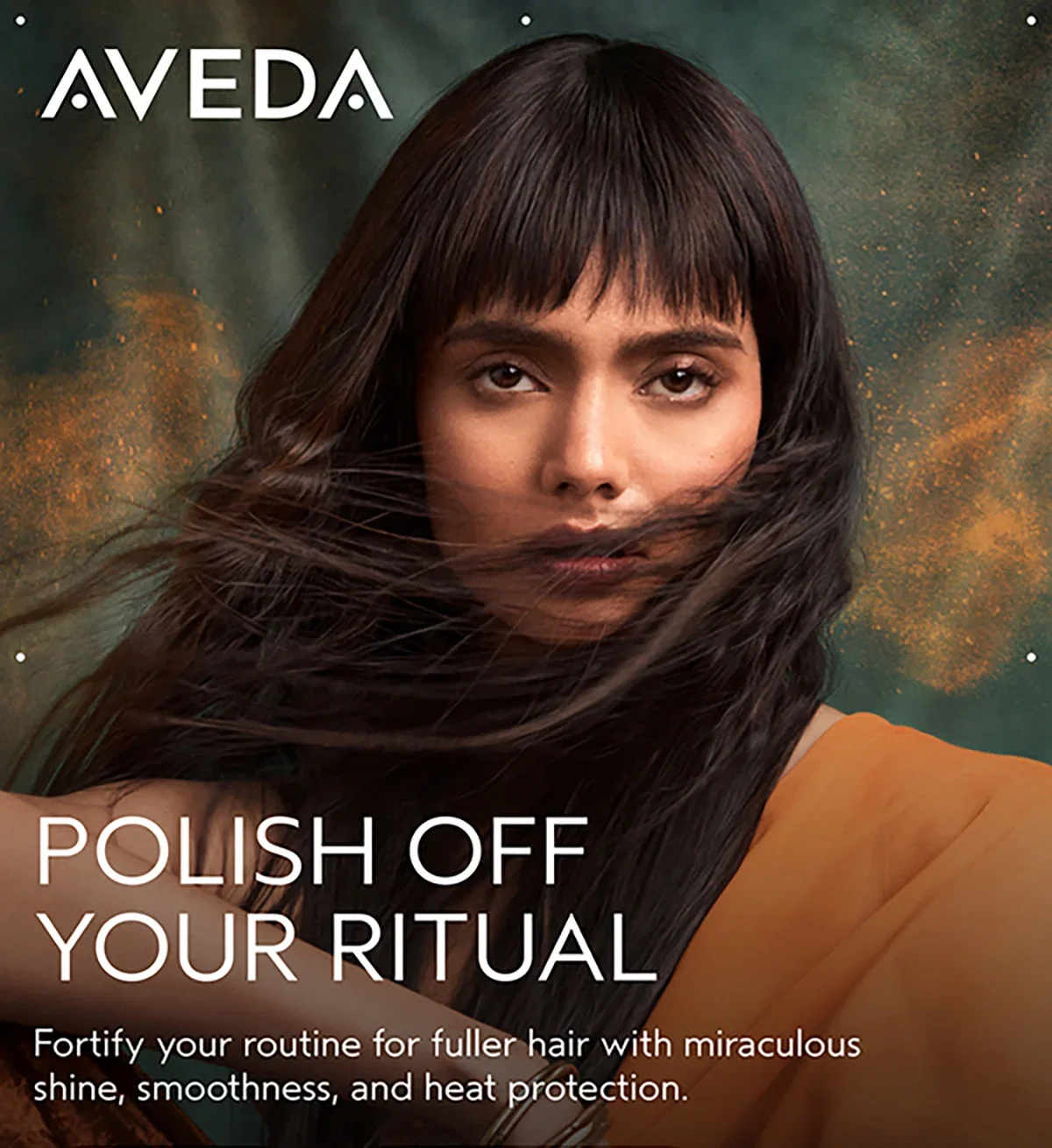 AVEDA | POLISH OFF YOUR RITUAL | Fortify your routine for fuller hair with miraculous shine, smoothness, and heat protection.