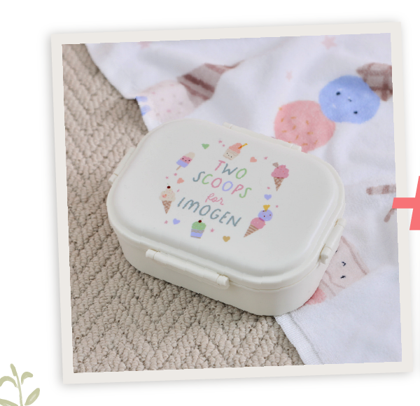 Personalised Ice Cream Neutral Lunchbox