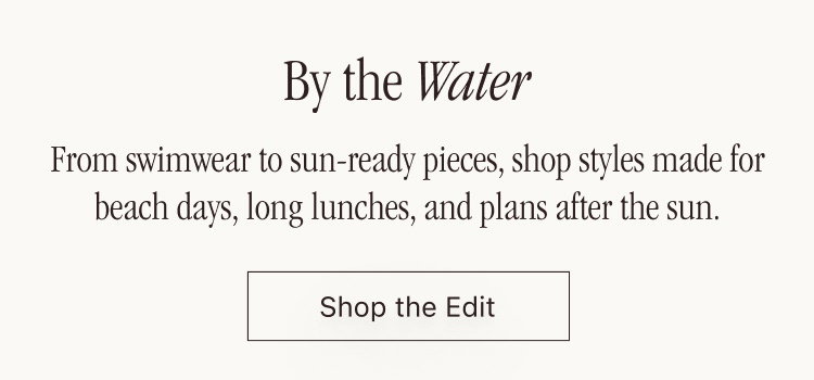 Up to 60% off sunlit dresses, polished accessories, and resort pieces.