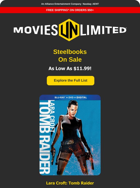 UNbelievable Steelbook Deals--As Low as $11.99!