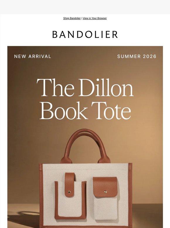 Meet the new canvas Dillon Book Tote