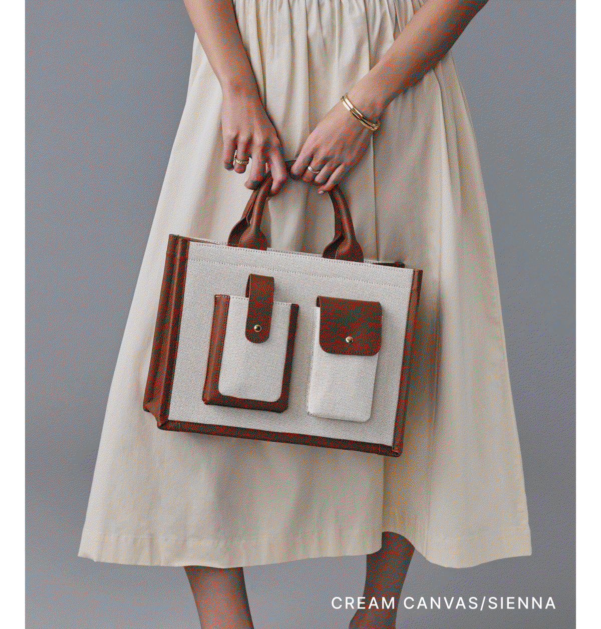 CREAM CANVAS/BLACK/SIENNA