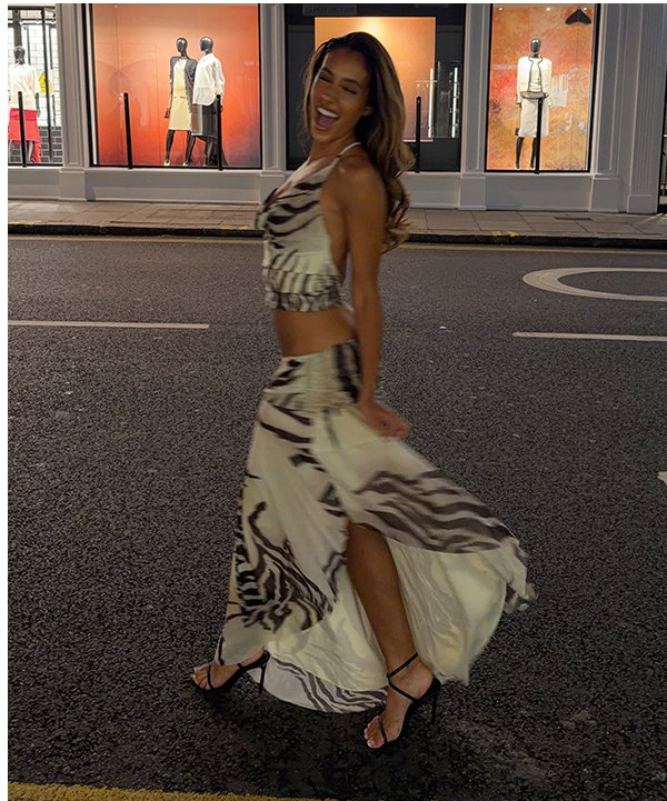 UNTIE ME MIDI SKIRT