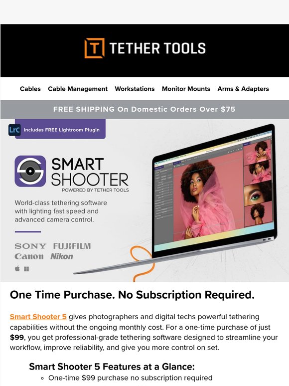 Smart Shooter 5: Powerful Tethering, One Simple Purchase