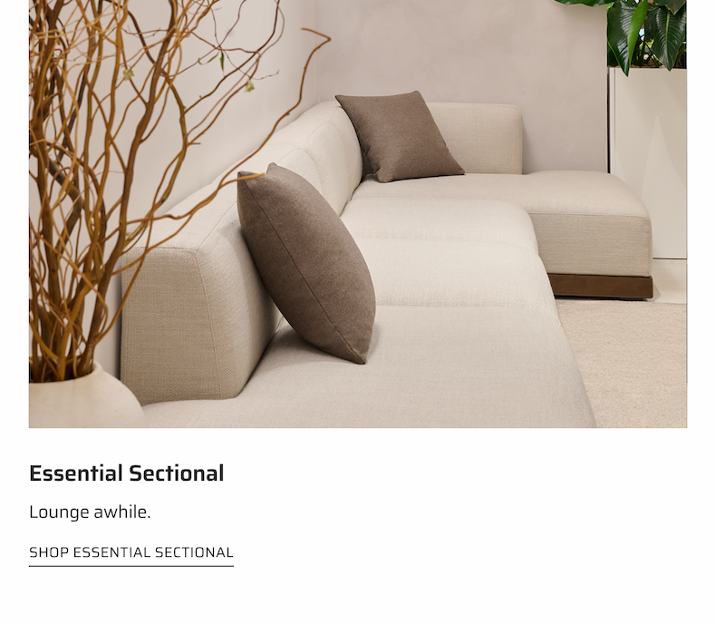 Shop Essential Sectional. 