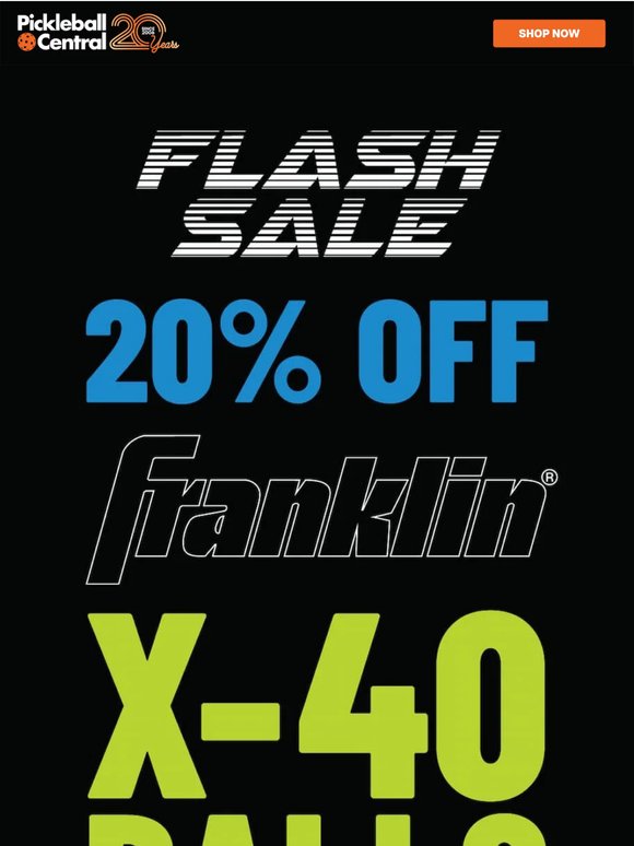 Flash Sale: Franklin X-40 Pickleballs