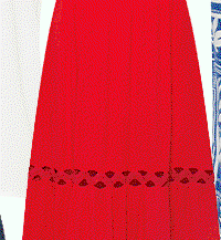 RED SLEEVELESS TIERED MAXI DRESS