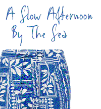 BLUE LEAF PRINT WIDE LEG CULOTTES