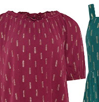 FOIL DETAIL BLOUSE