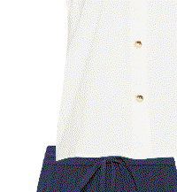 WHITE BUTTON FRONT VEST