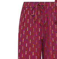 FOIL DETAIL CROPPED TROUSERS
