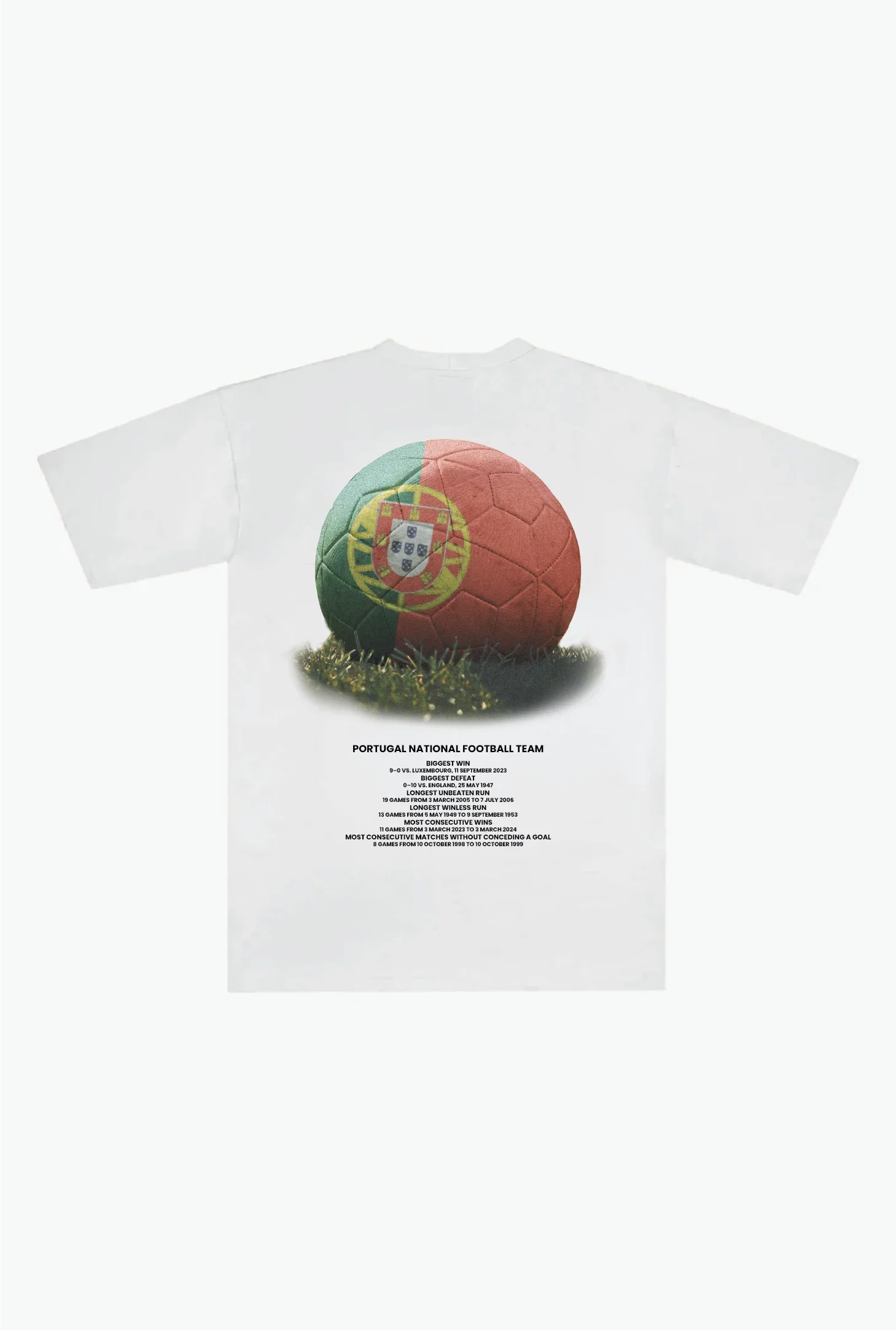Image of Portugal Football Heavyweight T-Shirt - White
