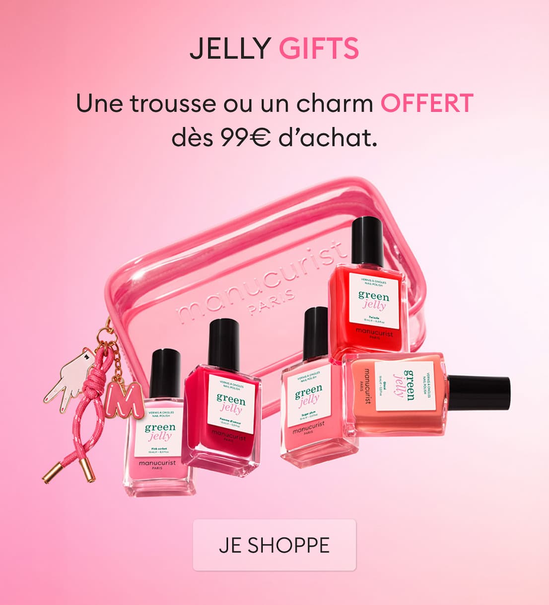 Une trousse ou un charm OFFERT dès 99€ d’achat.