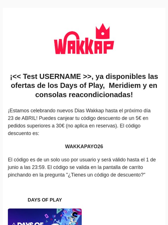 ¡gklwbmxkjagya disponibles las ofertas de primavera de Playstation, no olvides canjear tus 5€!🌻