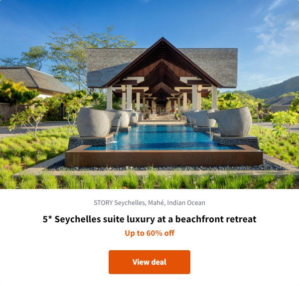 5* Seychelles suite luxury at a beachfront retreat