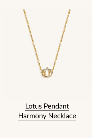 Lotus Pendant Harmony Necklace