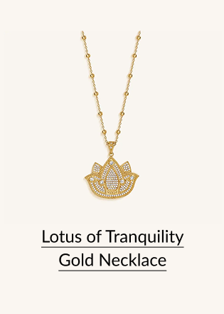 Lotus of Tranquility Gold Necklace