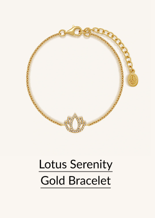 Lotus Serenity Gold Bracelet