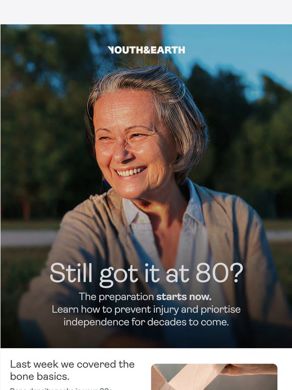 The backbone of ageing well