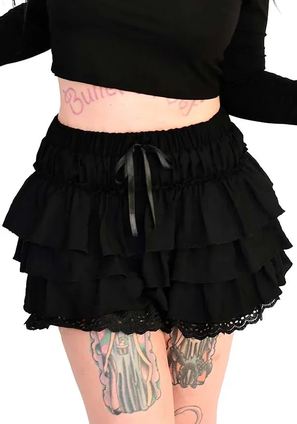 Image of Black Ruffle | BLOOMERS