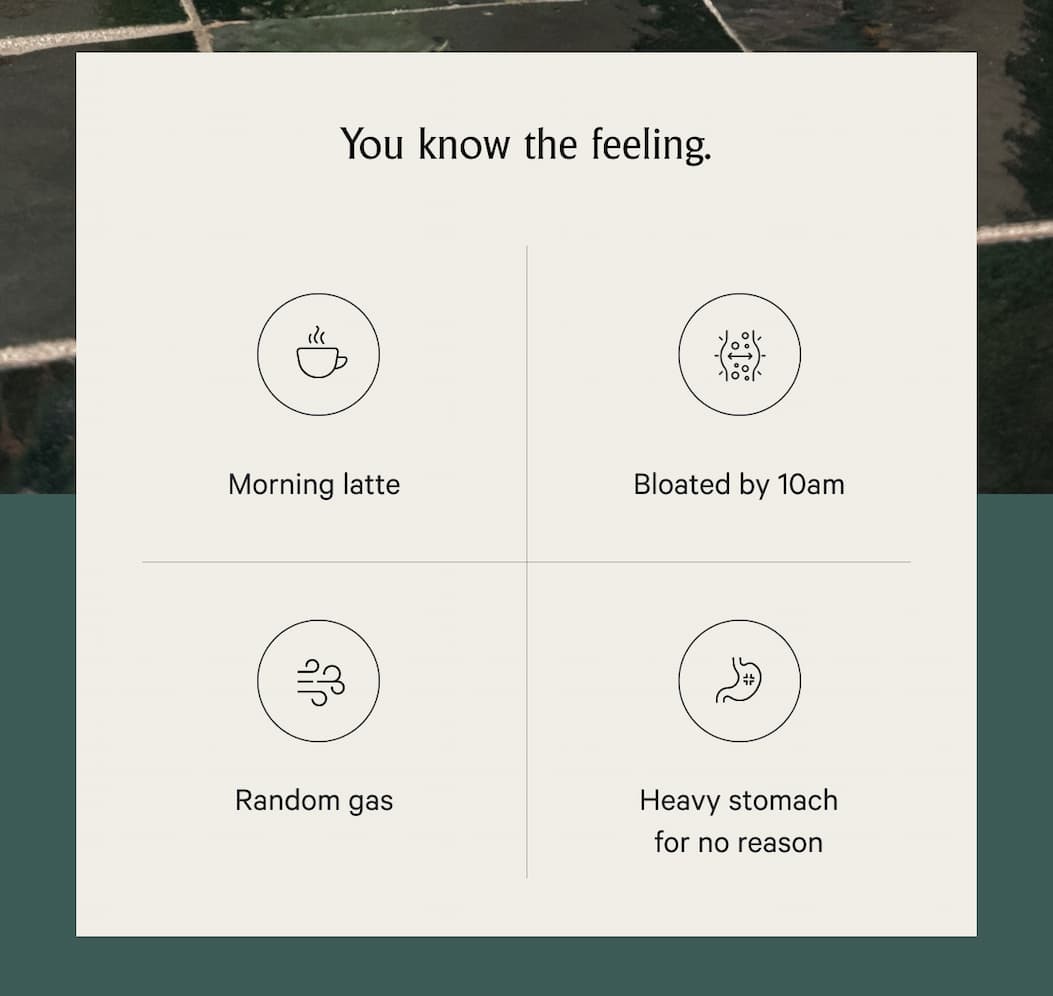 You know the feeling. | ☕ Morning latte 😵 Bloated by 10am 💨 Random gas 🫠 Heavy stomach for no reason