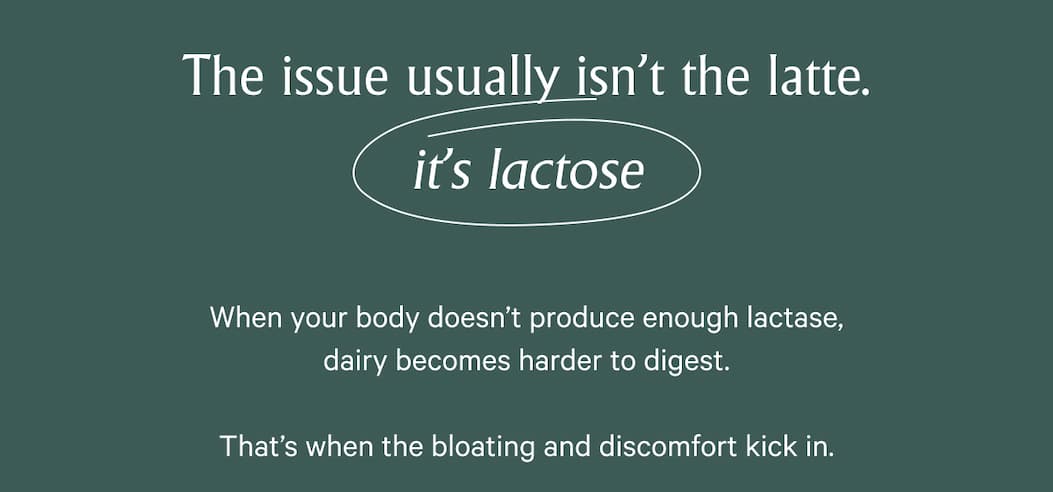 The issue usually isn’t the latte. It’s lactose.