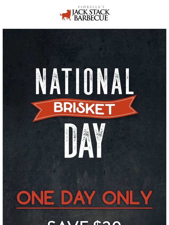 ONE DAY ONLY - Save $20 on our Special Brisket Combo