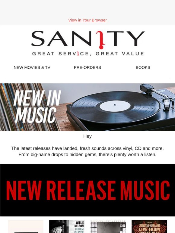 The Best New Music at Sanity!