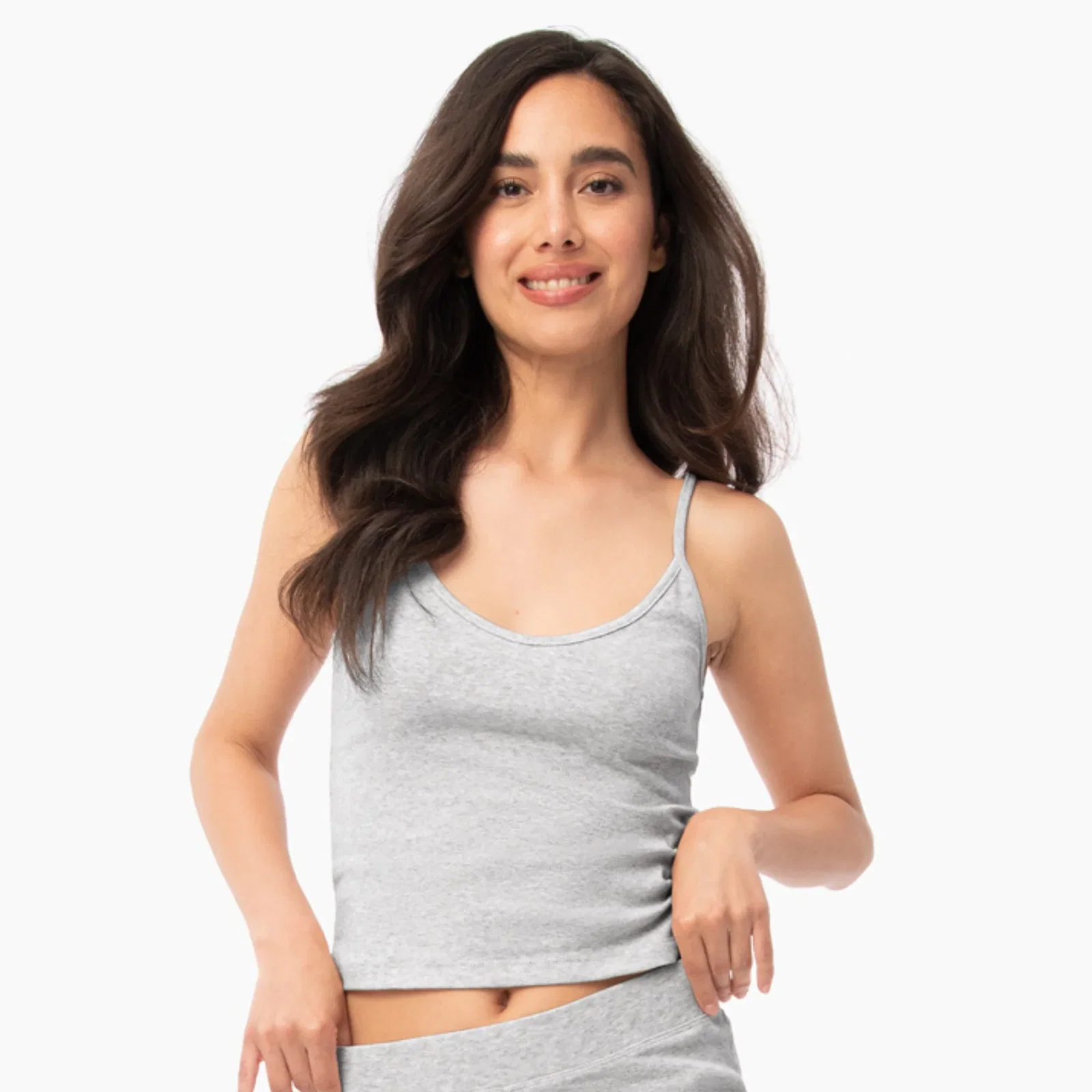 Organic Lounge Cami - Light Gray