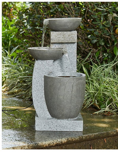 Harmonia Garden Water Fountain with Cascade Waterfall