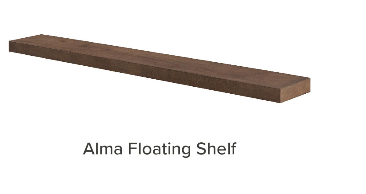 Alma Maple Wood Floating Shelf 