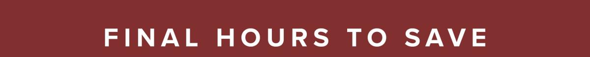 Final Hours to Save