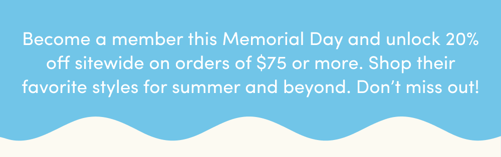 BECOME A MEMBER AND UNLOCK 20% OFF SITEWIDE