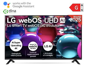 LG UHD AI 43UA73006LA TV Serie UA73 43'' 4K, α7 Gen8, HDR10, 20W, 3 HDMI con Game Optimizer, Smart TV WebOS 25