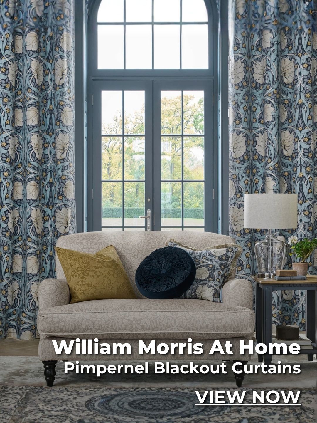 William Morris At Home Pimpernel Blackout Curtains
