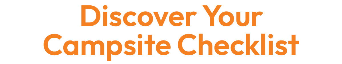 Discover Your Campsite Checklist