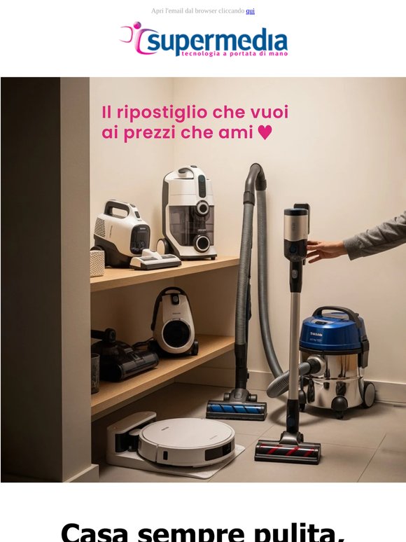 🧹 Robot e scope elettriche: la pulizia smart per la tua casa su Supermedia