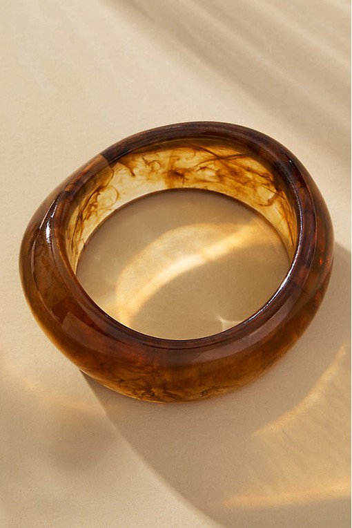 Chunky Resin Bangle Bracelet