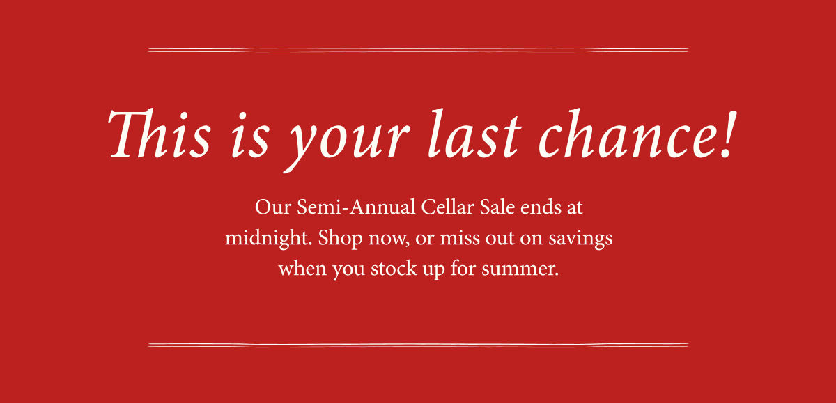 Pali Wine Co. Semi-Annual Cellar Sale