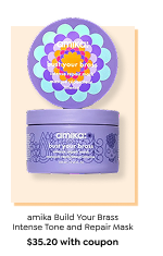SHOP Amika Build Your Brass Intense Tone and Repair Mask - USE CODE 22328 FOR 20% OFF