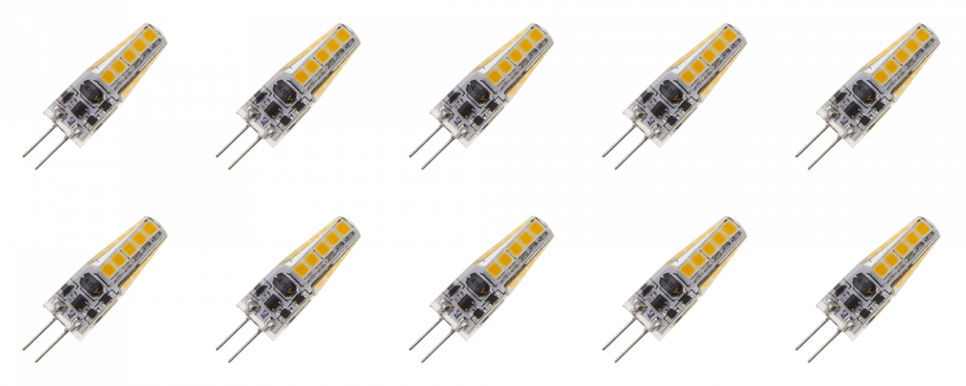 Lighto | LED lamp | G4 Fitting | Insteeklamp | Helder | 10mm | 2W | 10 stuks | 12V