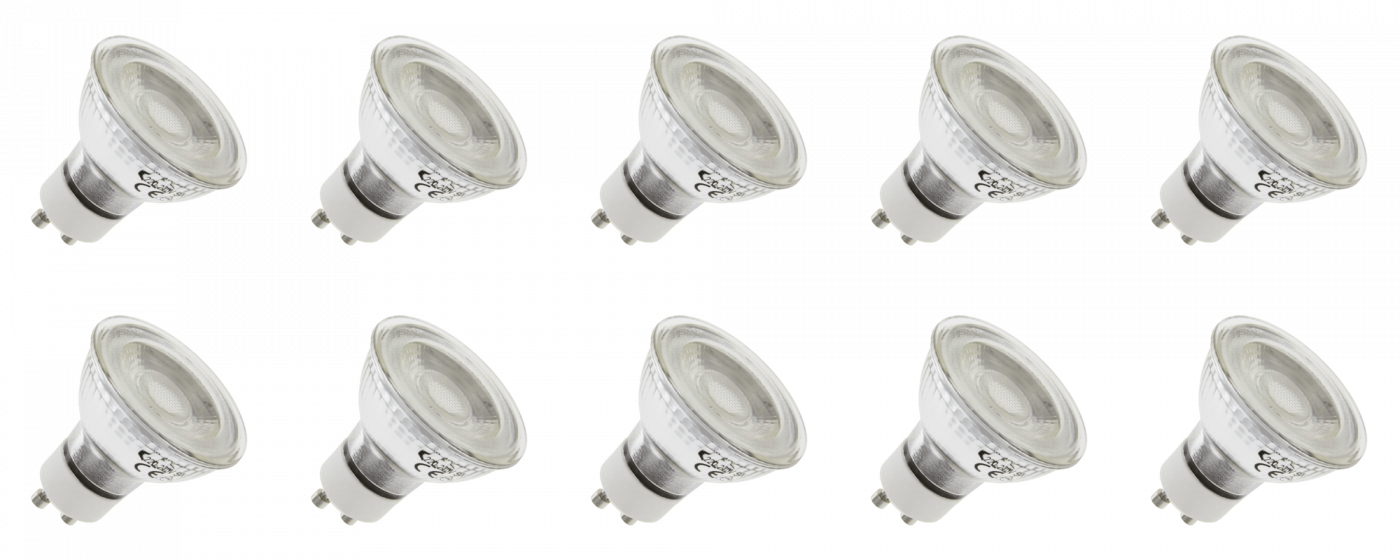 Lighto | LED lamp | GU10 Fitting | Spot | Helder | 50mm | 5W | 10 stuks