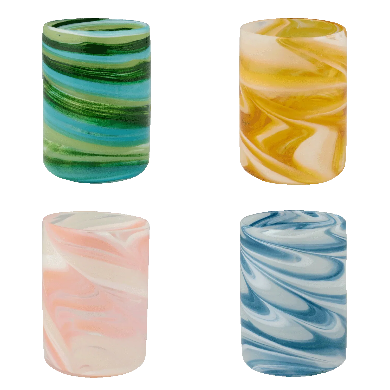 Image of Multicolour Bellotto Tumblers (Set of 4)