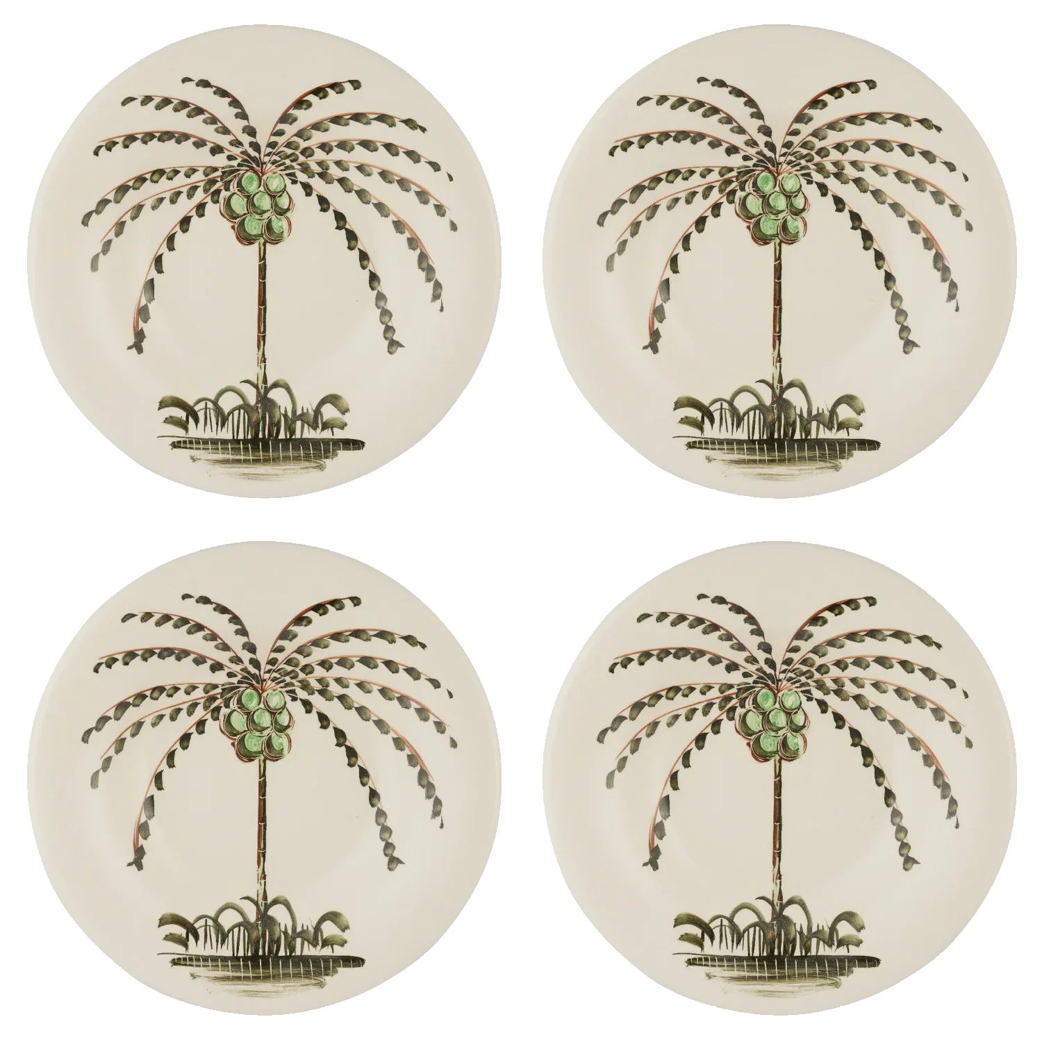 Image of Palm Pasta Plates (Set of 4)