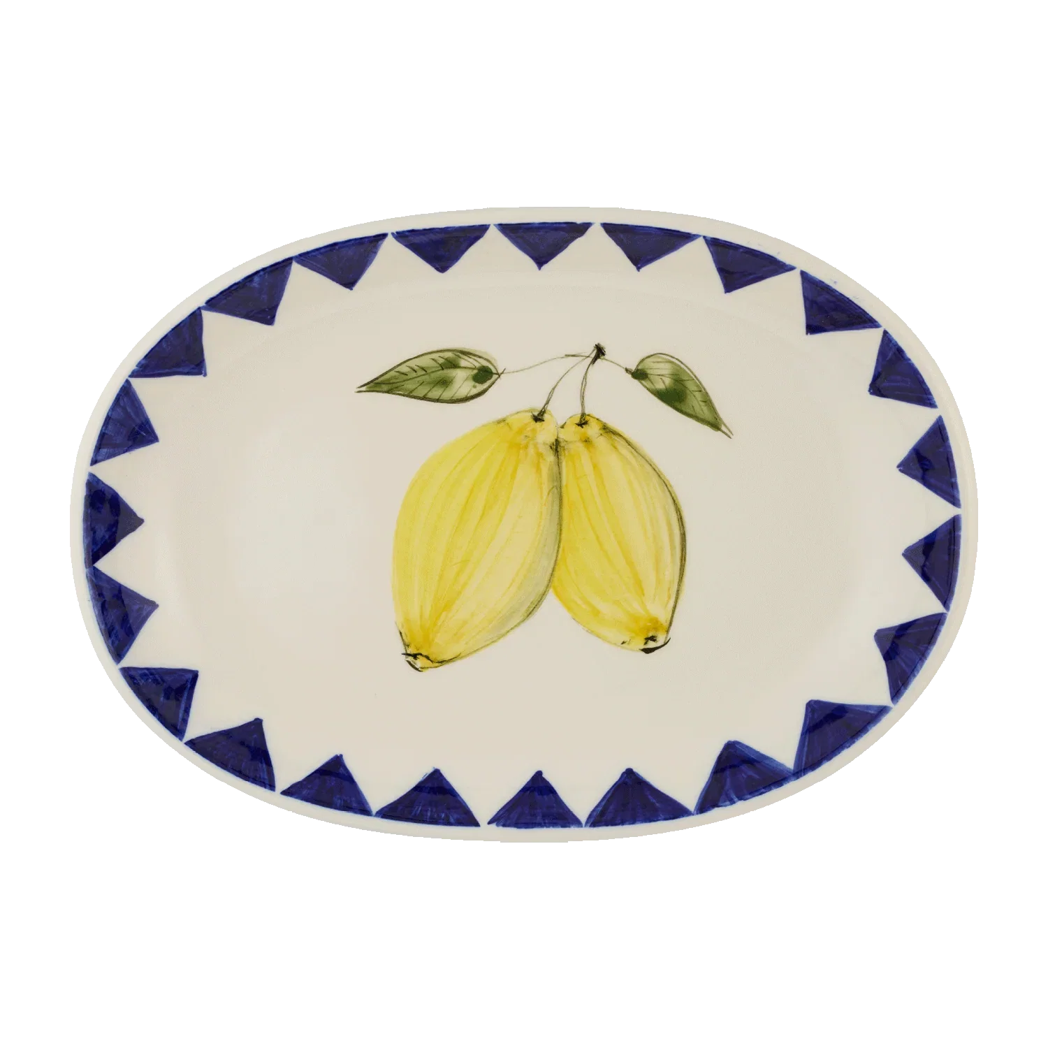 Image of Small Lemon Zigare Fruit Oval Platter