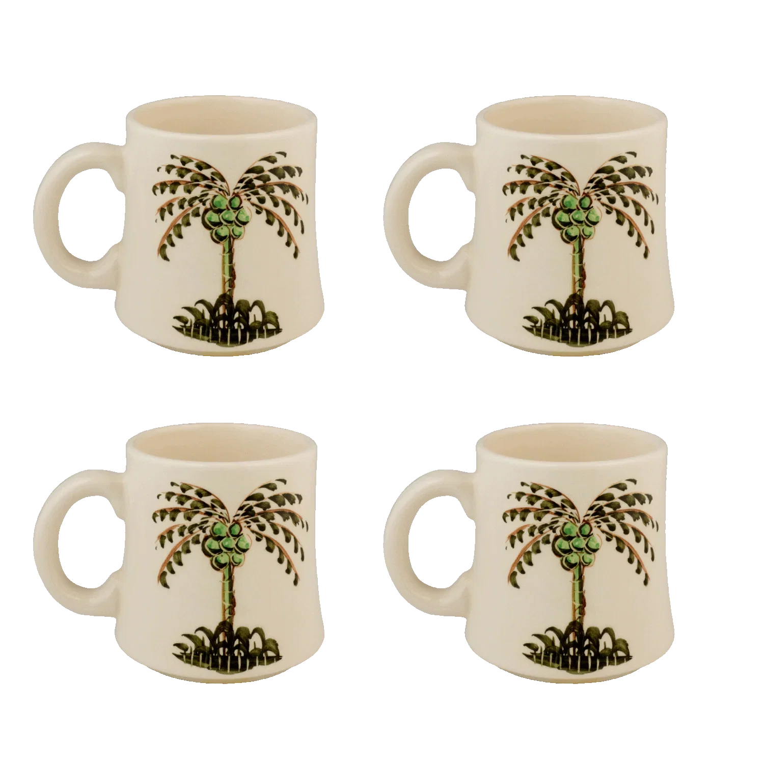 Image of Palm Mugs (Set of 4)