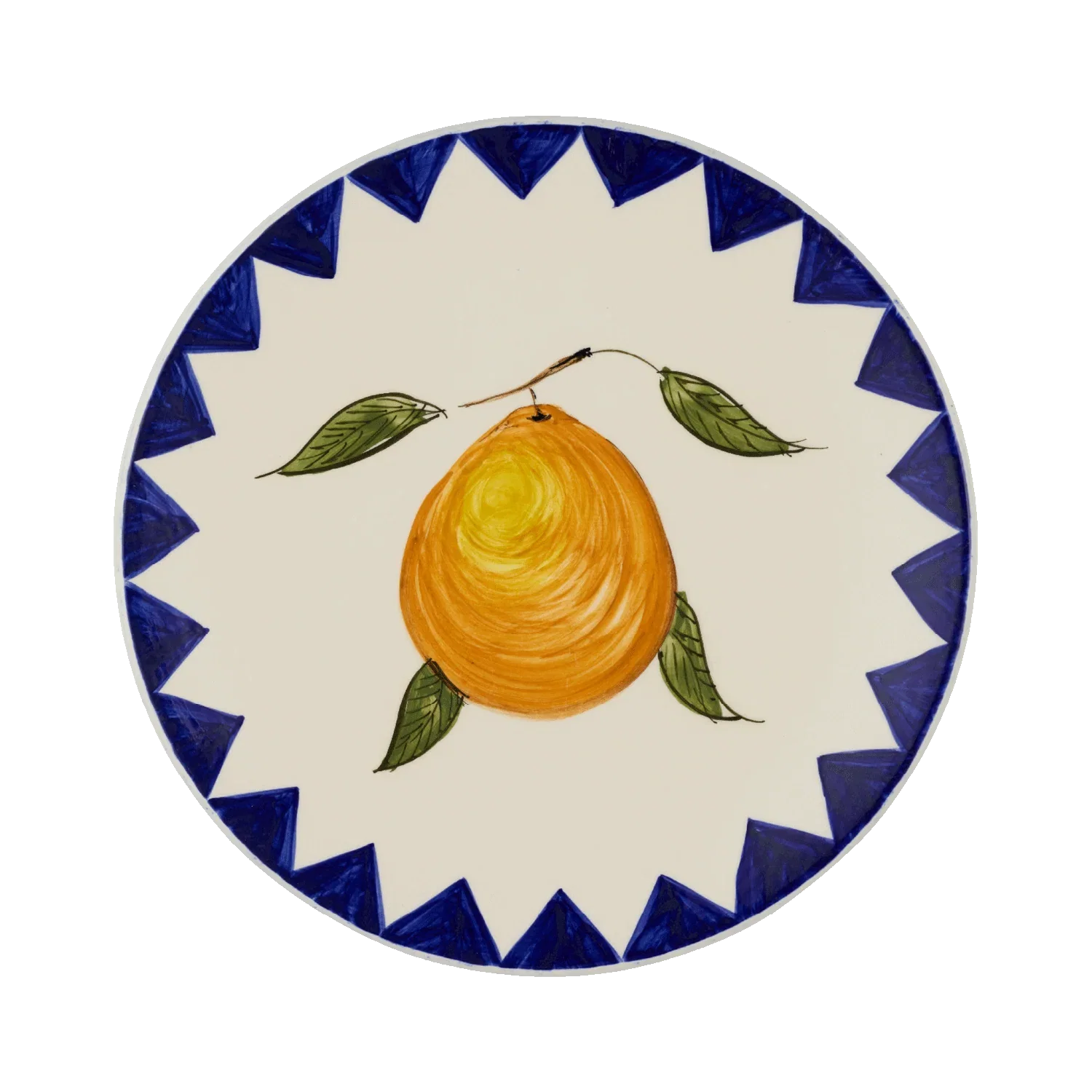 Image of Orange Zigare Fruit Dinner Plate