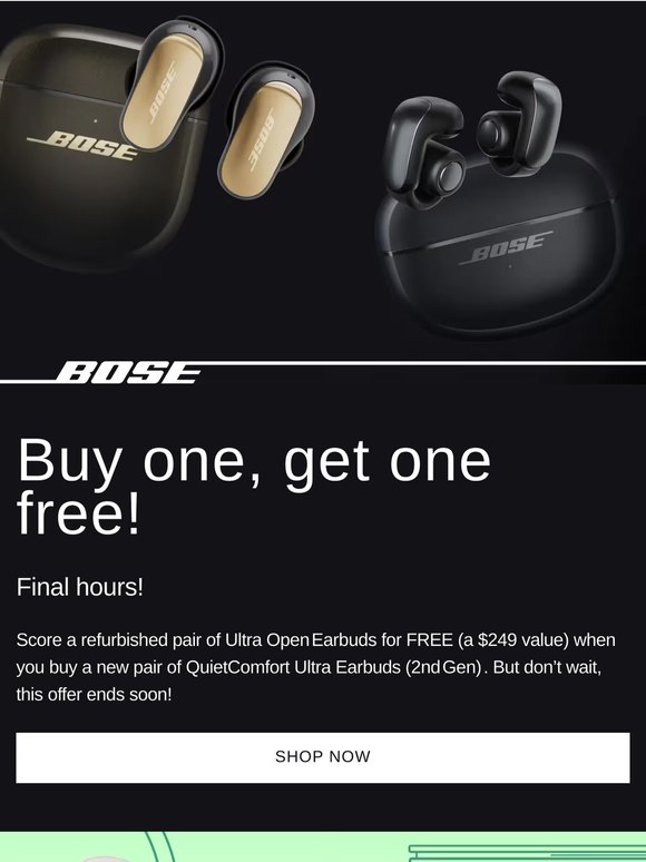 Final hours: BOGO earbuds offer