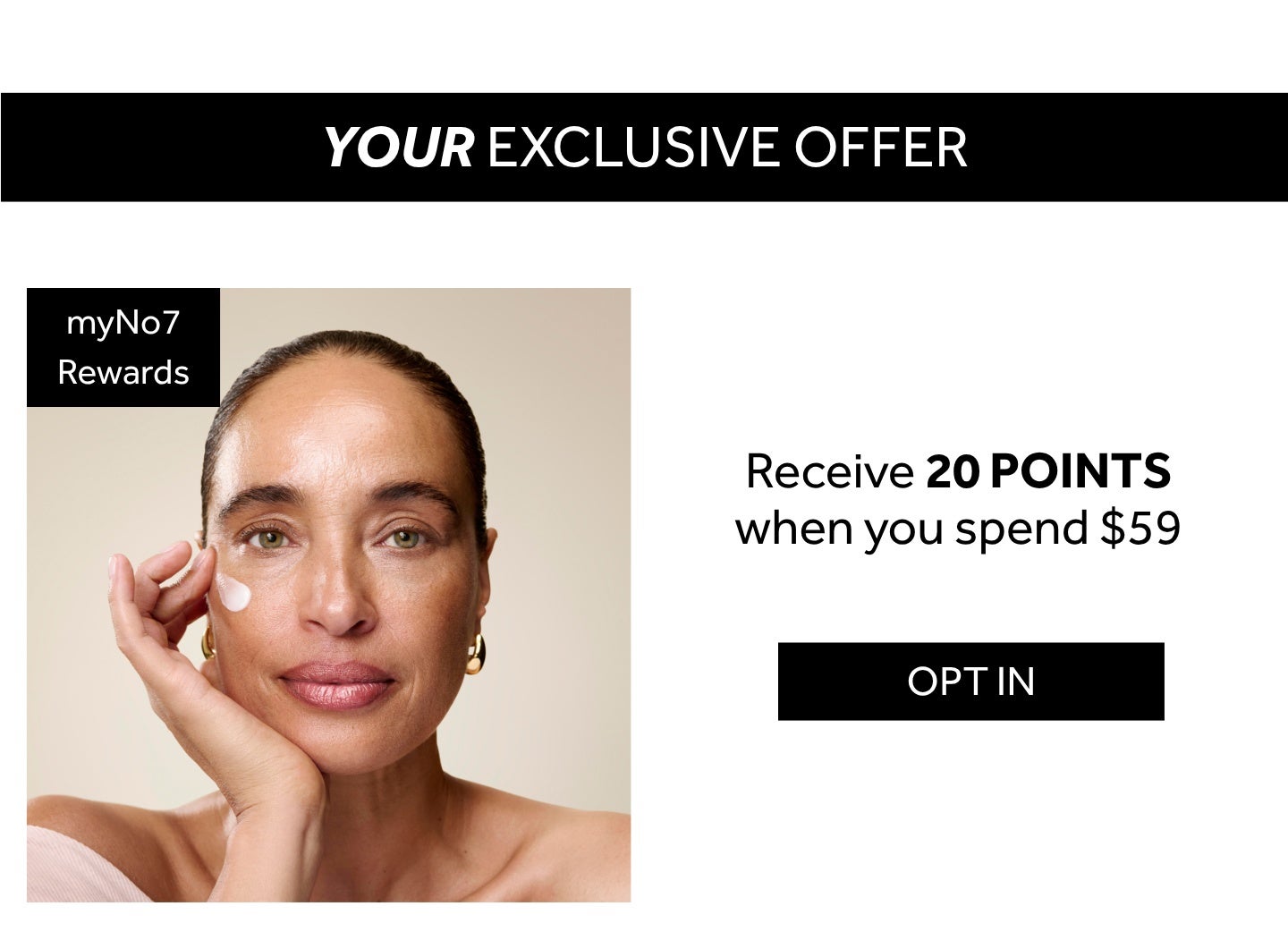 Exclusive Offer: Double points when you opt in to our loyalty scheme